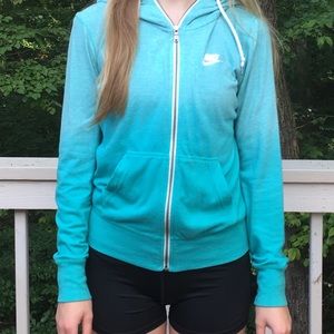 Blue Nike Lightweight Hoodie
